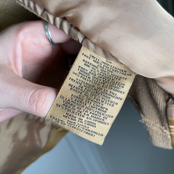 NWOT Sebby Collection Faux Leather Jacket in Toffee - Picture 7 of 8